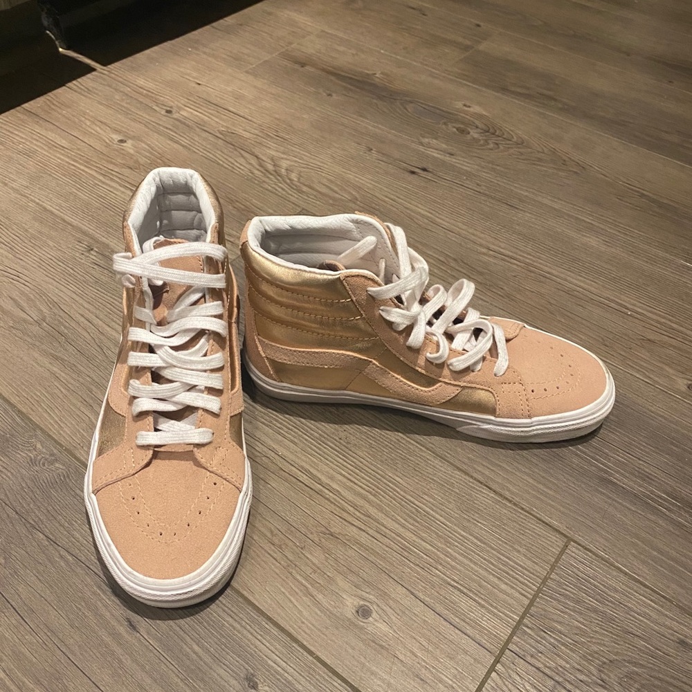 Blush Pink High Top Vans